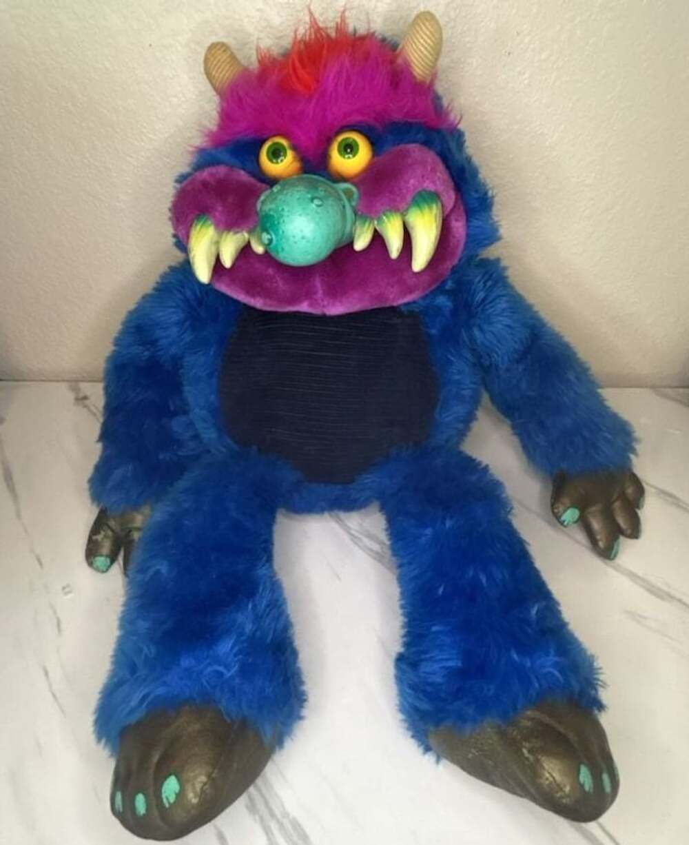Vintage 1986 My Pet Monster Plush AmToy Big 24” Original Stuffed Animal No Cuffs